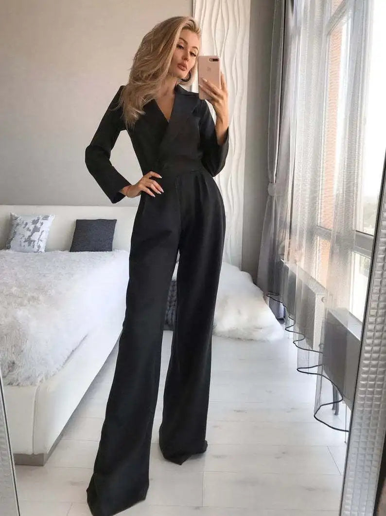 Heidi-Mode | Eleganter Jumpsuit mit langen Ärmeln