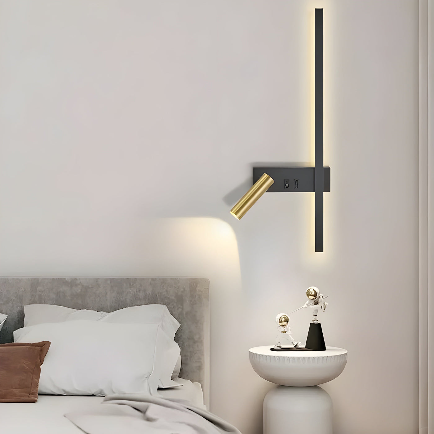 Duo-Wandlampe mit Schalter - Minimalistisches Design für Wohnzimmer & Schlafzimmer
