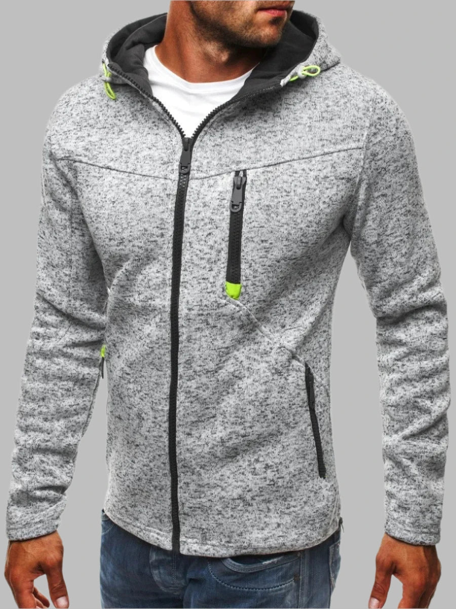 Hoodie für Herren - Sportliches Sweatshirt mit Reißverschluss und Kapuze