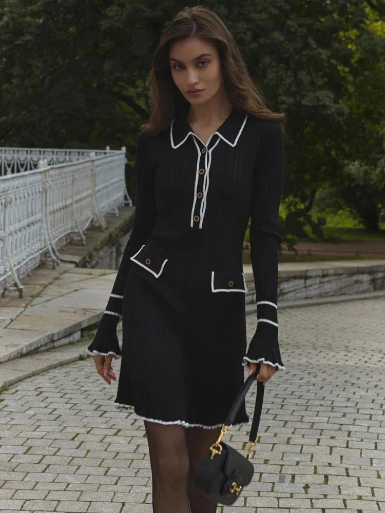 EleganzPur | Hochtailliertes Maxikleid mit Rüschen für Damen