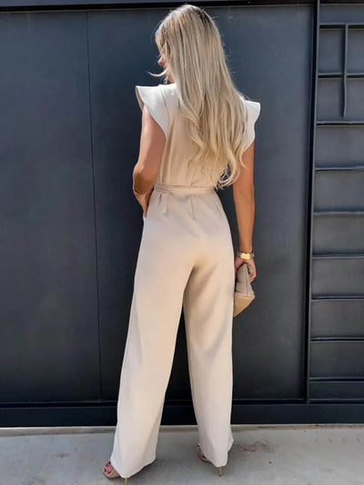 Edith Eleganter Jumpsuit | Moderner, stilvoller Jumpsuit für Damen mit weitem Bein