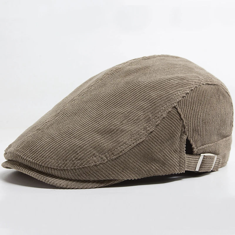 Unisex Modische Cord Baskenmütze | Stilvoll