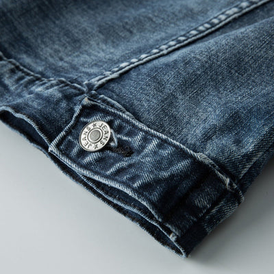 Herren Knopf Daunen Langarm Jacke | Bequeme