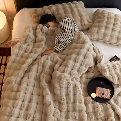 FauxCharm | Elegante Samt-Kunstfelldecke