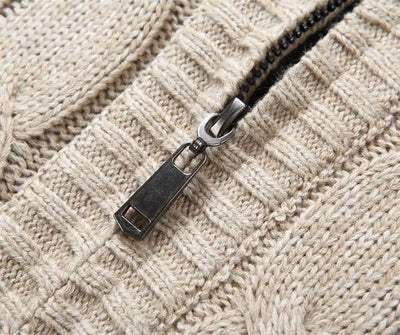 Modische Herren-Strickjacke mit Kapuze