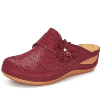 Elegante Blumenplattform Sandalen Damen - Antica