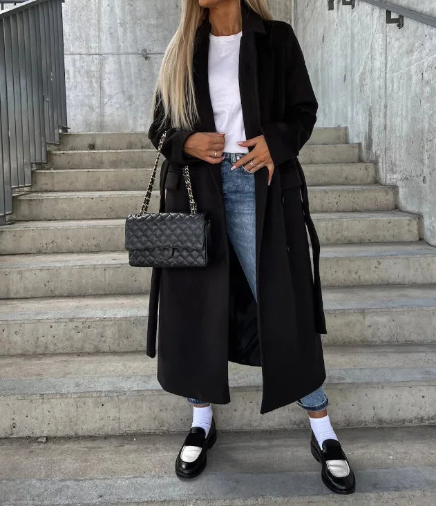 Heidi-Mode | Elegante gesteppte Winterjacke mit Gürtel