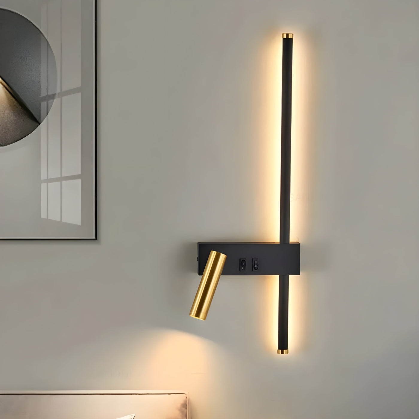 Duo-Wandlampe mit Schalter - Minimalistisches Design für Wohnzimmer & Schlafzimmer