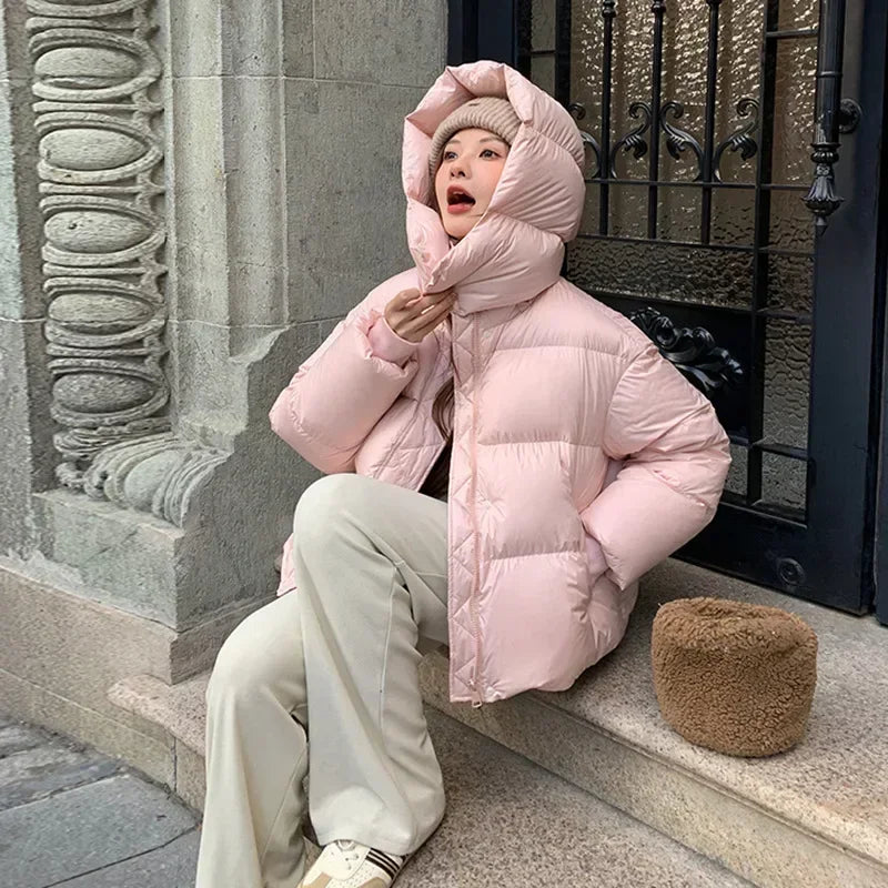 Kuschelige Damen Pufferjacke