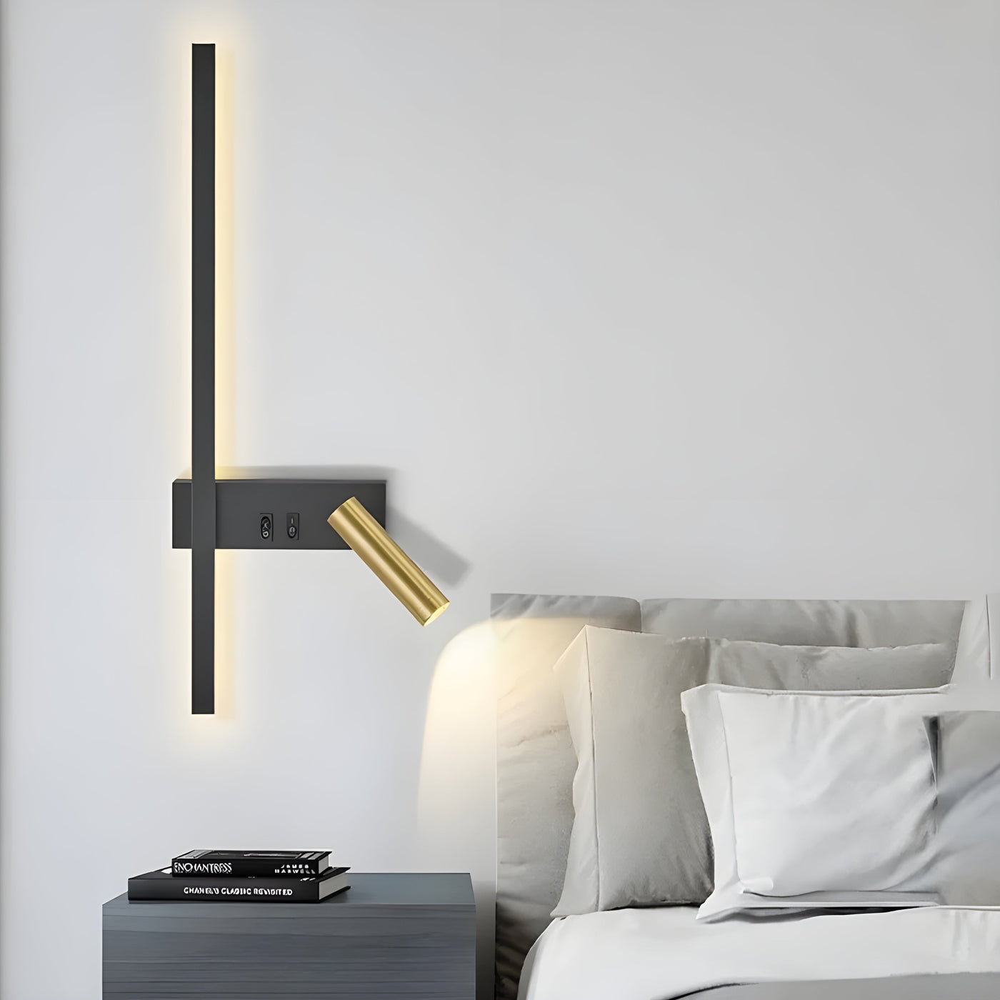 Duo-Wandlampe mit Schalter - Minimalistisches Design für Wohnzimmer & Schlafzimmer