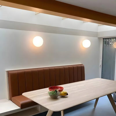 Runde Glas Wandleuchte – Moderne LED-Lampe für Wohnzimmer oder Flur