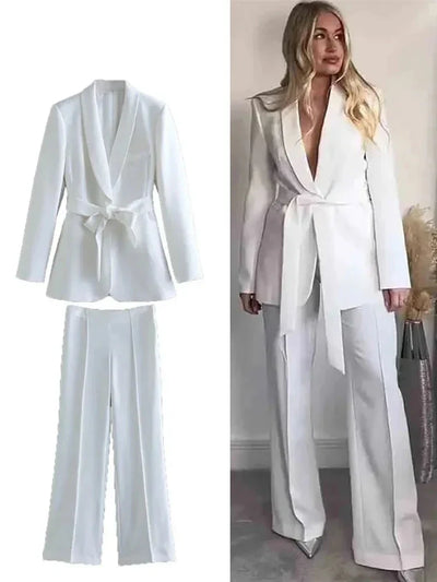 Heidi-Mode | Stilvolle Blazer Set Für Damen - Blazer+Hose