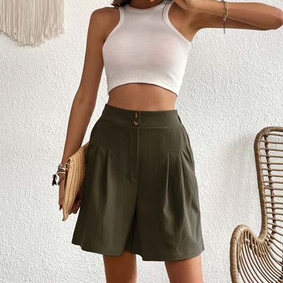 Bersha Shorts | Lässige farbige bermudas damen