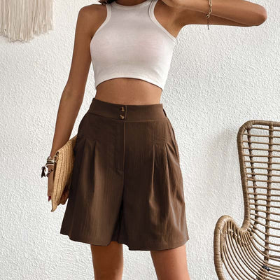 Bersha Shorts | Lässige farbige bermudas damen