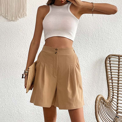 Bersha Shorts | Lässige farbige bermudas damen