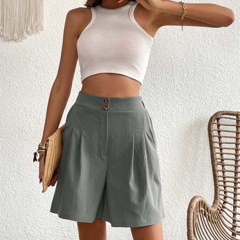 Bersha Shorts | Lässige farbige bermudas damen