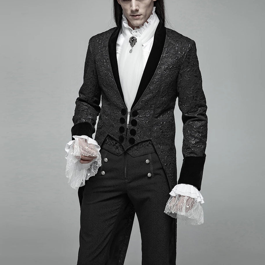 Gothic Punk Style Tailcoat for Masquerade