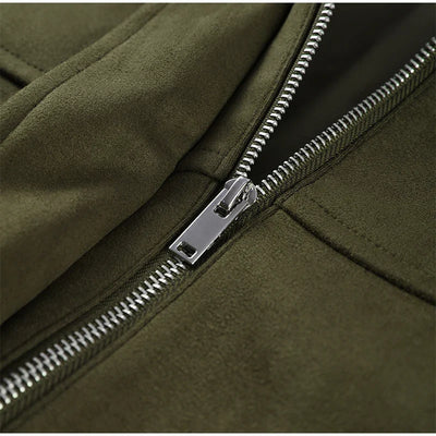 Kaira | Kunstwildleder Kurzjacke Mit Umlegekragen