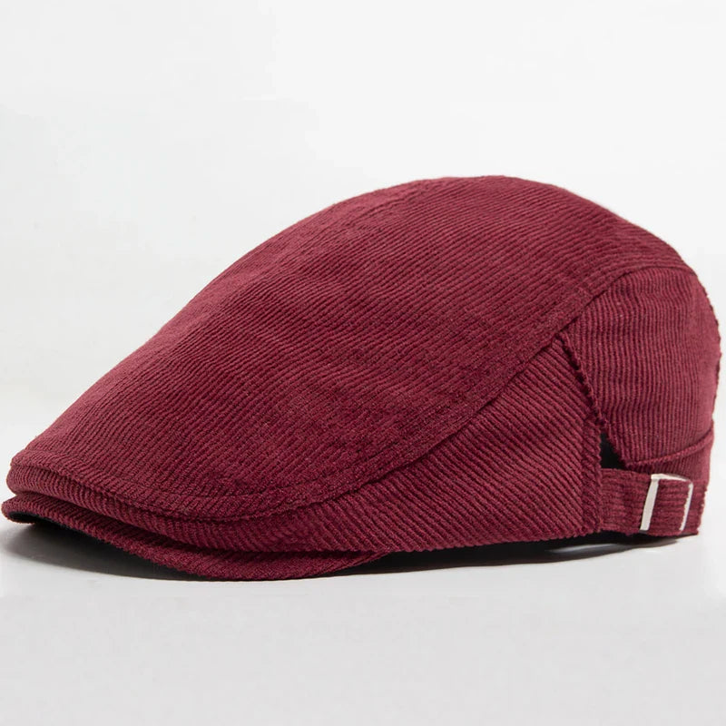 Unisex Modische Cord Baskenmütze | Stilvoll