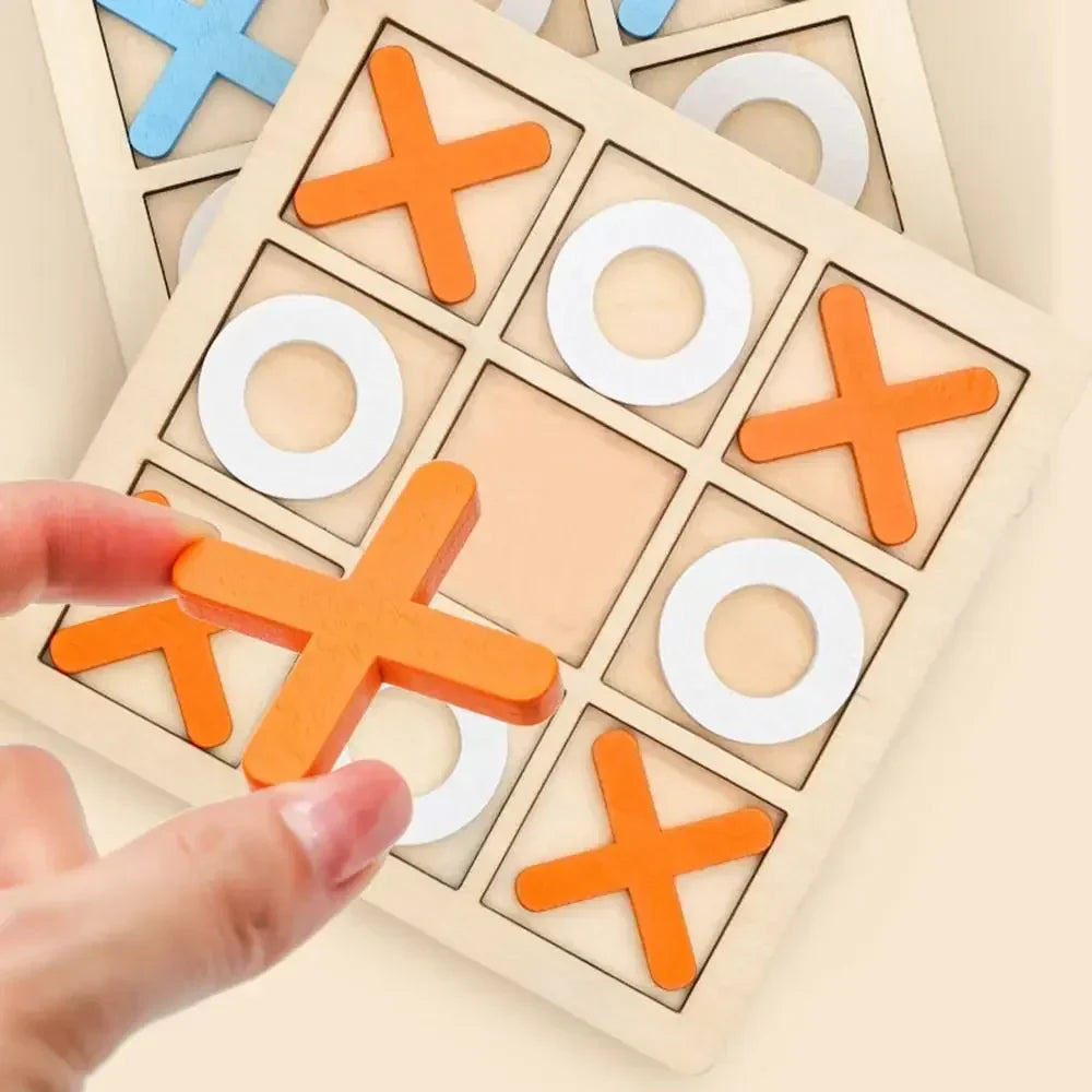 Holz Brettspiel Tic Tac Toe