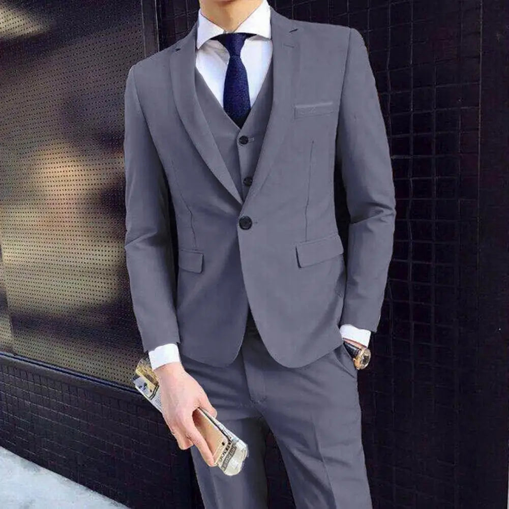 Hochzeitsanzug für Herren - 3-teiliger Anzug mit Weste, Blazer und Hose