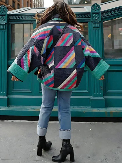 Heidi-Mode | Patchwork Glockenärmel Jacke