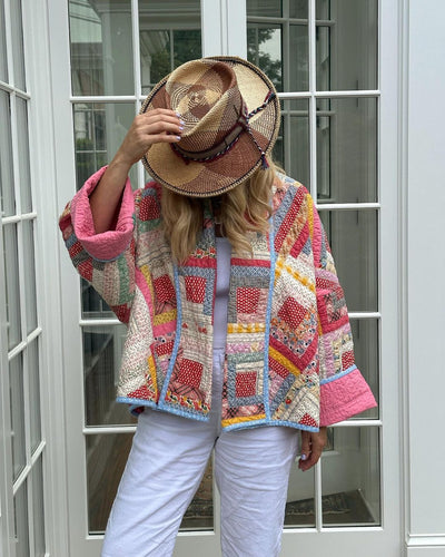 Heidi-Mode | Stilvolle Patchwork Wattierte Jacke