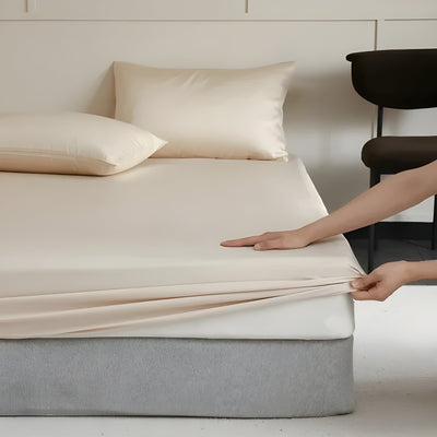 CelesteSilk Spannbettlaken – Rutschfestes Seiden-Spannbettlaken