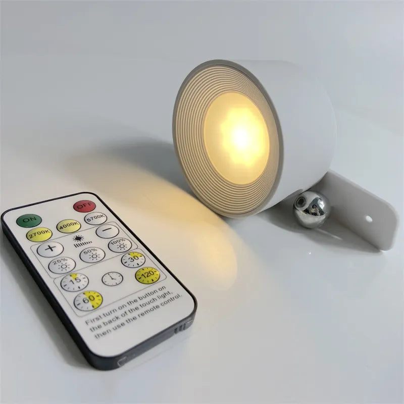 LichtWunder® | Kabellose 360° Wandleuchte mit Smart-Touch-Steuerung und USB-Aufladung