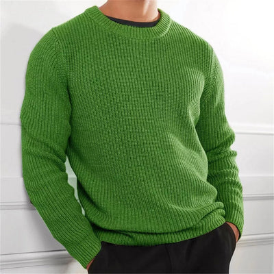 Herren Luxe Stricken Crew Pullover