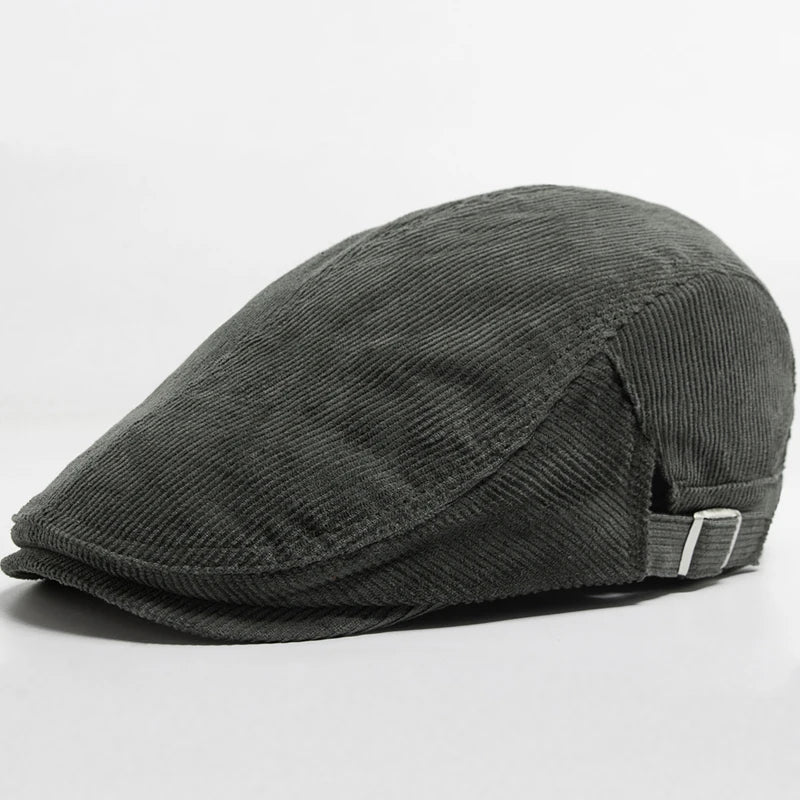 Unisex Modische Cord Baskenmütze | Stilvoll