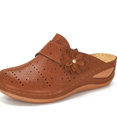 Elegante Blumenplattform Sandalen Damen - Antica