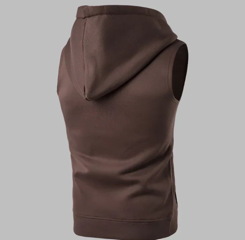 Weste für Herren - Sportliche Strickjacke mit Kapuze