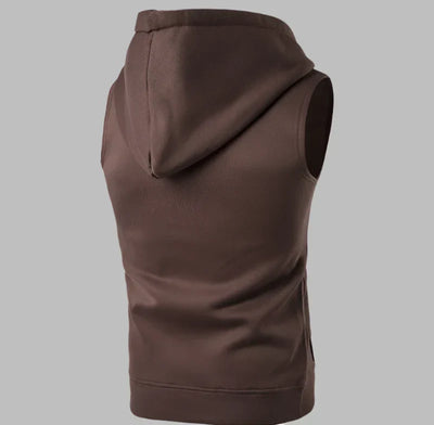 Weste für Herren - Sportliche Strickjacke mit Kapuze