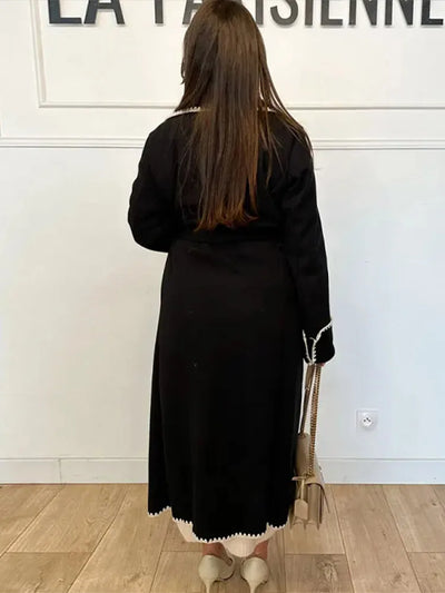 Heidi-Mode | Lässige Patchwork Lange Jacke