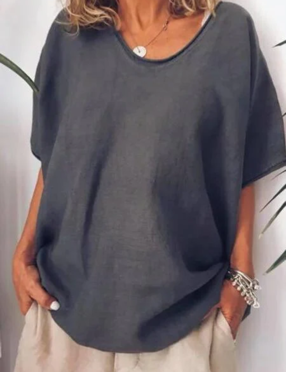 Sarah | Übergroßes lässiges vielseitiges T Shirt