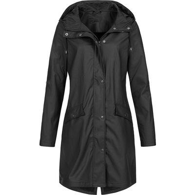 Modische Regenjacke für Damen | Mit Kapuze