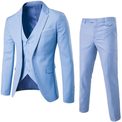 Hochzeitsanzug für Herren - 3-teiliger Anzug mit Weste, Blazer und Hose