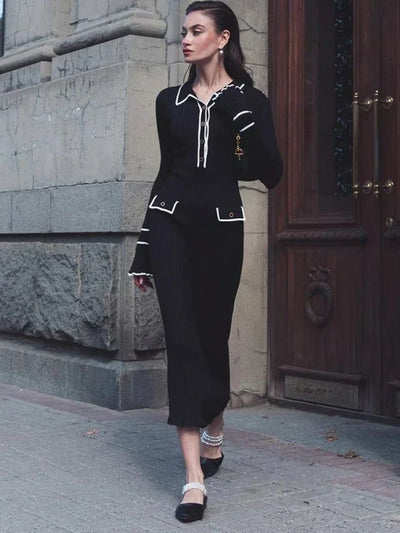 EleganzPur | Hochtailliertes Maxikleid mit Rüschen für Damen