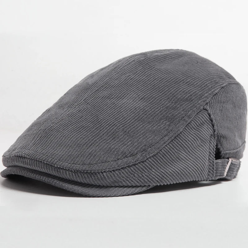 Unisex Modische Cord Baskenmütze | Stilvoll