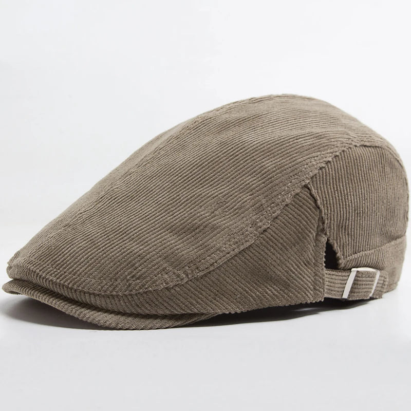 Unisex Modische Cord Baskenmütze | Stilvoll