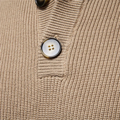 Chion | Gestrickter Pullover mit Knöpfen für Herren