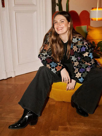 Heidi-Mode | Retro Bunte kariertes Jacke