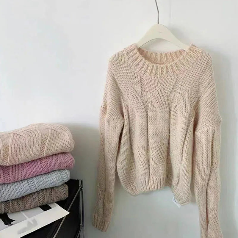 Heidi-Mode | Trendy Gestrickter Freizeitpullover