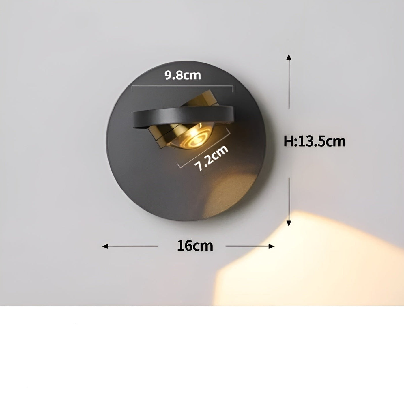 OrbitShine Light - Modern Rotating LED Wall Light