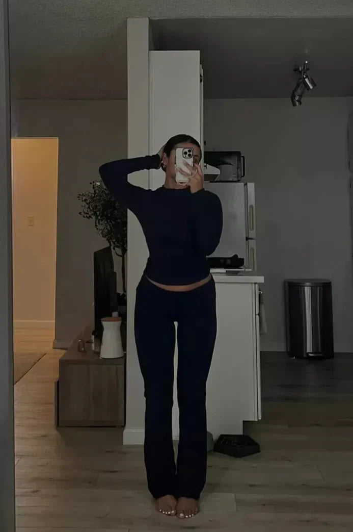 Heidi-Mode | Lässiges Trendy Chic Set - Top + Hose