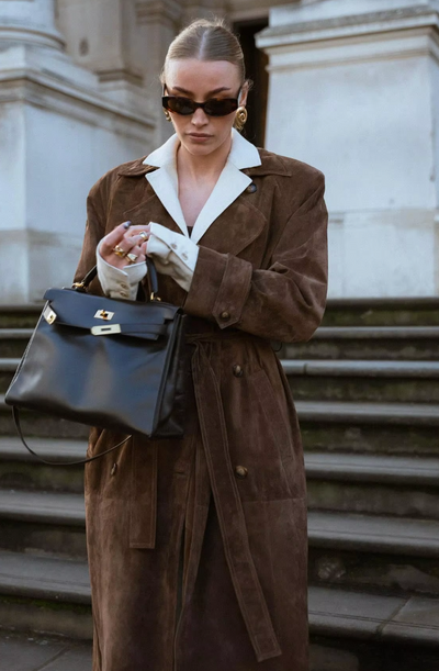 Anechcka | Trenchcoat aus Wildleder