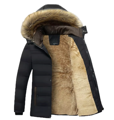 ArcticShield Parka | Premium Wasserdichter Langmantel für Herren mit Fleecefutter