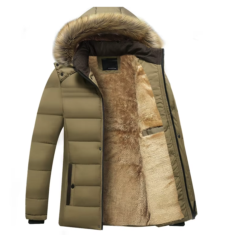 ArcticShield Parka | Premium Wasserdichter Langmantel für Herren mit Fleecefutter