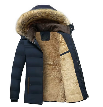 ArcticShield Parka | Premium Wasserdichter Langmantel für Herren mit Fleecefutter